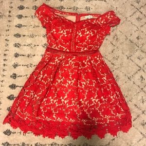 Off shoulder lace dress sold